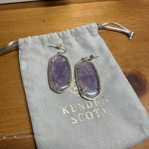 Kendra Scott Lavender Stone Earrings